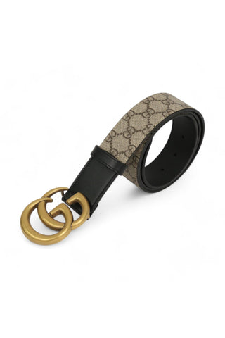 Gucci 400593 Belt Supreme Leather with Polished Golden Double G Buckle 4CM (GGB1016)