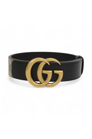 Gucci 400593 Belt Supreme Leather with Polished Golden Double G Buckle 4CM (GGB1016)