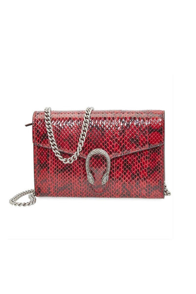 Gucci 401231 0416 Dionysus Women's Red Snake Skin Shoulder Bag