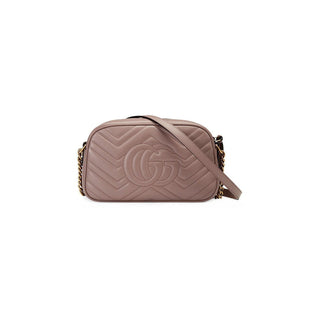 Gucci 447632 520981 Women's Pink Quilted Leather GG Marmont Shoulder bag (GG2070)-AmbrogioShoes