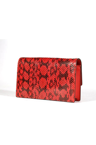 Gucci 476079 2134 Bee Women's Red Snake Skin Shoulder Bag (GG2067)