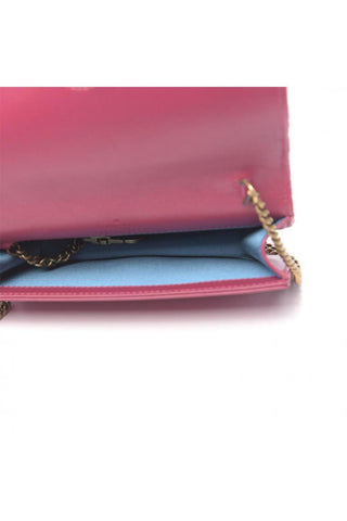 Gucci 488426 2149 Women's Raspberry Pink Velvet Mini Clutch Bag (GG2065)