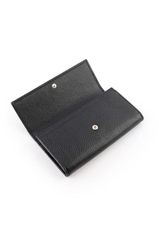 Gucci 598206 A7M0G 1000 Soho Women's Black Leather Flap-Closure Wallets (GGWW3608)