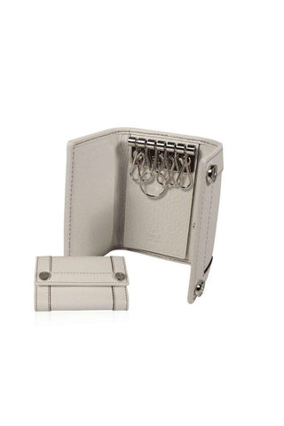 Gucci 6 Key Holder Leather Designer Key Chain White 233039