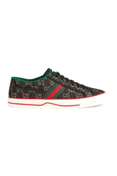 Gucci Tennis 1977 Jacquard Denim Sneakers - Black/Ivory – Dellamoda