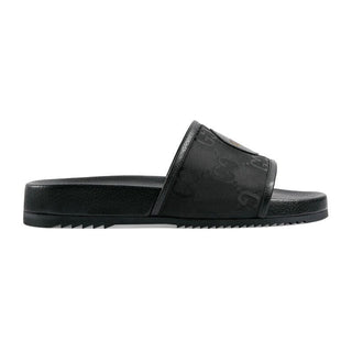 Gucci 644754 H9H90 1000 Men's Shoes Black GG Econyl Fabric "Off The Grid " Slide Sandals (GGM1740)-AmbrogioShoes