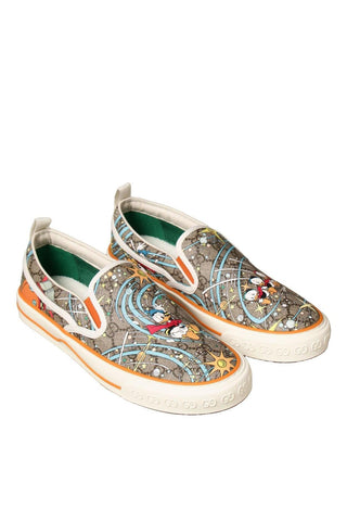 Gucci 647951 Donald Duck Multi-Color PU Leather Casual Slip-On Sneakers (GGM1723)