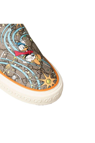 Gucci 647951 Donald Duck Multi-Color PU Leather Casual Slip-On Sneakers (GGM1723)