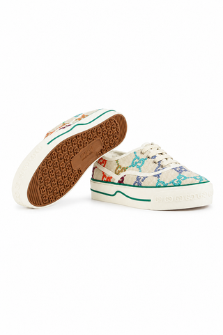 Gucci 659950 EFT60 8469 GG Multi-Color Psychedelic GG Canvas Casual Tennis Sneakers (GGW3102)