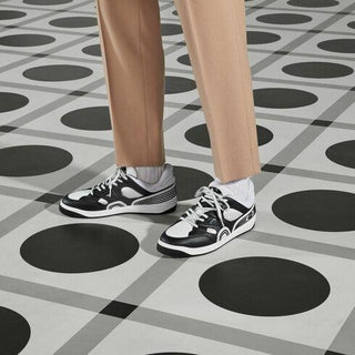Gucci 722749 2SH80 1064 Black & White Demetra Fabric Basket Sneakers (GGM1739)-AmbrogioShoes