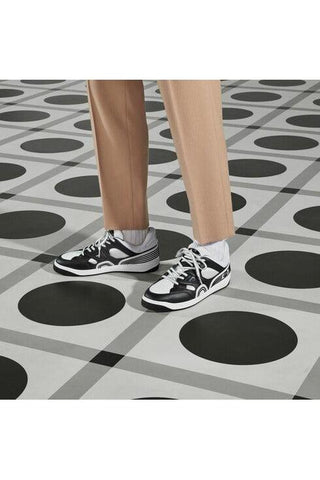 Gucci 722749 2SH80 1064 Black & White Demetra Fabric Basket Sneakers (GGM1739)