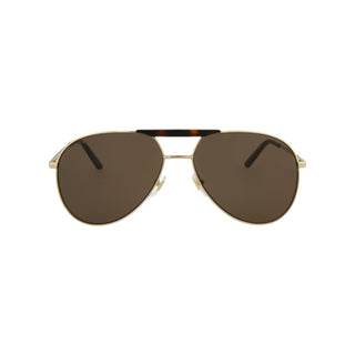 Gucci Aviator-Style Metal Sunglasses GG0242S-AmbrogioShoes