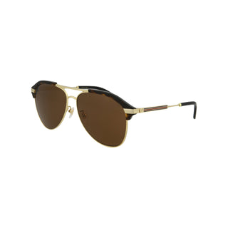 Gucci Aviator-Style Metal Sunglasses GG0288SA Men's-AmbrogioShoes