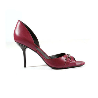 Gucci Womens Purple High-Heel Open-Toe Pumps (KGGW2536)-AmbrogioShoes
