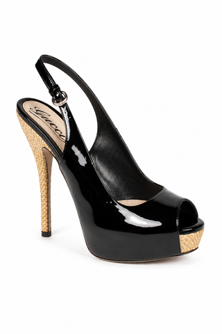 Gucci Designer Shoes for Women Black Patent Pumps (GGW2702)