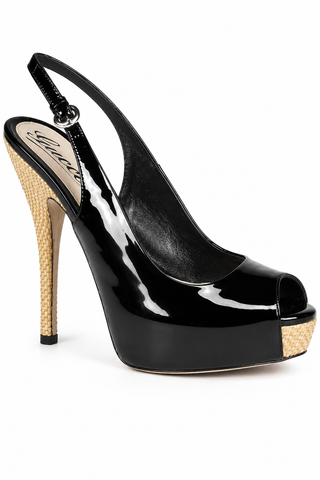 Gucci Designer Shoes for Women Black Patent Pumps (GGW2702)