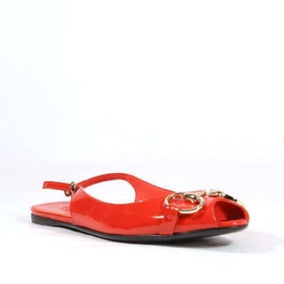 Gucci Shoes for women Red flat designer sandals 190892 (KGGW1557)-AmbrogioShoes