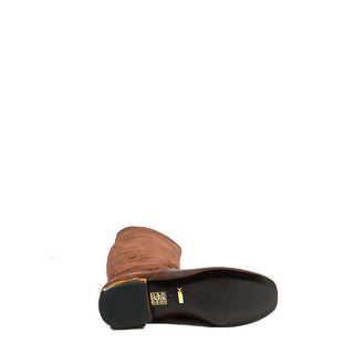 Gucci Designer Women's Designer Shoes Brown Suede / Soft Nappa Leather Boots (GGW3600)-AmbrogioShoes