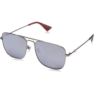 Gucci GG0108S-005 Men's Shiny Ruthenium Fashion Sunglasses (S)-AmbrogioShoes