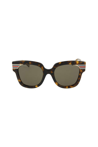 Gucci GG0281SA-002 Women's Havana Novelty Sunglasses (S)