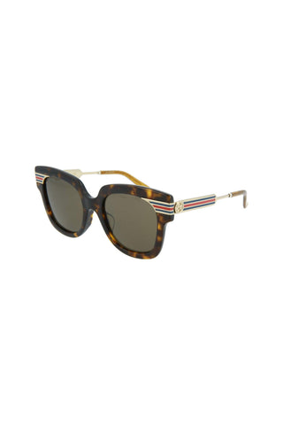Gucci GG0281SA-002 Women's Havana Novelty Sunglasses (S)