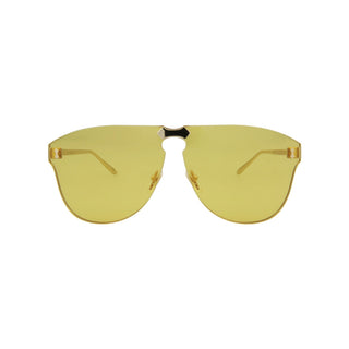 Gucci GG0354S Aviator Golden Metal Sunglasses Unisex (S)-AmbrogioShoes