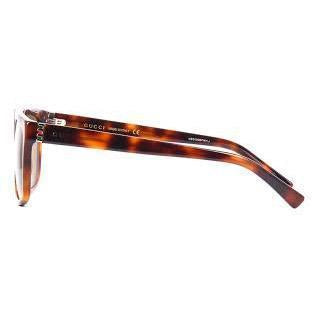 Gucci GG0450S-003 Men's Havana, Ruthenium & Brown Core Sunglasses (S)-AmbrogioShoes