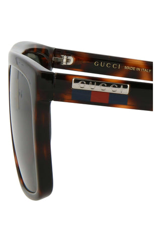 Gucci GG0748S Dark Havana Sunglasses