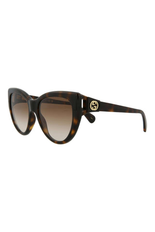 Gucci GG0877S Dark Havana Sunglasses