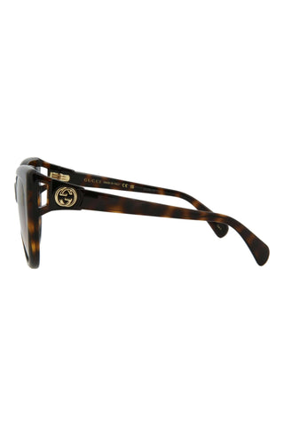 Gucci GG0877S Dark Havana Sunglasses