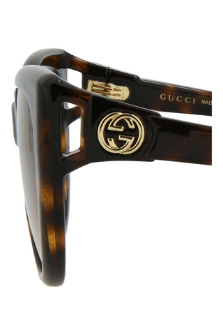 Gucci GG0877S Dark Havana Sunglasses