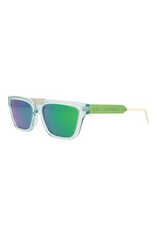 Gucci GG0975S Transparent Light Blue Sunglasses