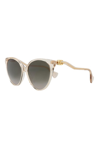 Gucci GG1011S Transparent Nude Pink Sunglasses