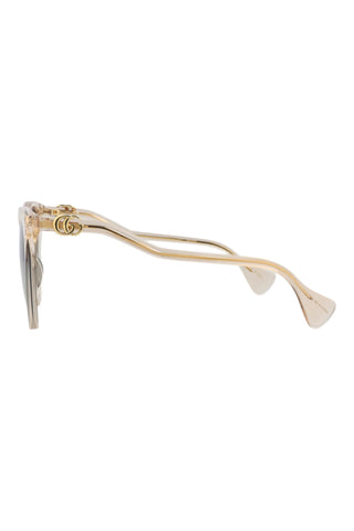 Gucci GG1011S Transparent Nude Pink Sunglasses