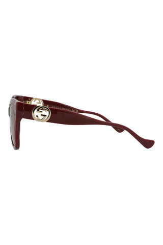 Gucci GG1023S Gradient Havana/ Burgundy Sunglasses