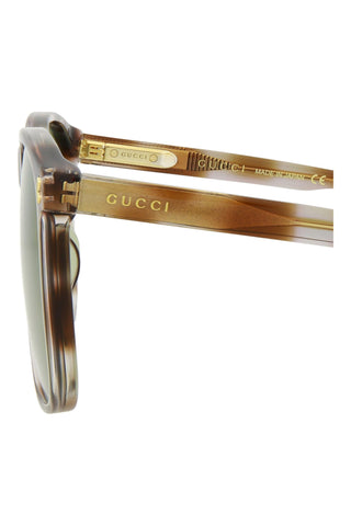 Gucci GG1041S Bluish Grey Giraffe Spotted Havana Sunglasses