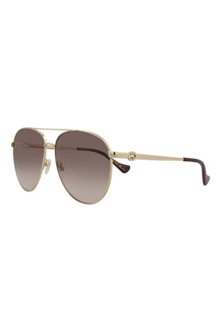 Gucci Gg1088 S Shiny Endura Gold Sunglasses-Dellamoda