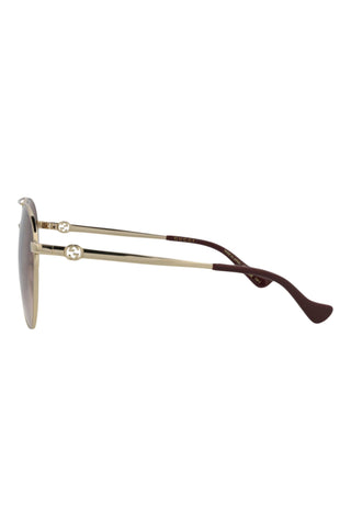 Gucci Gg1088 S Shiny Endura Gold Sunglasses-Dellamoda