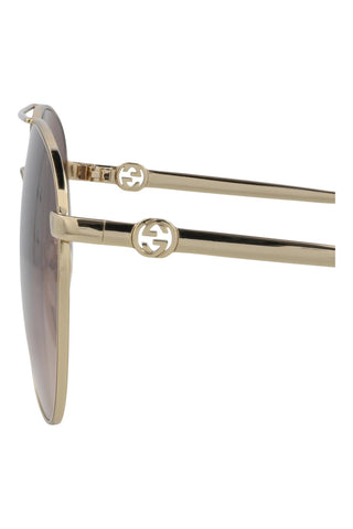 Gucci Gg1088 S Shiny Endura Gold Sunglasses-Dellamoda