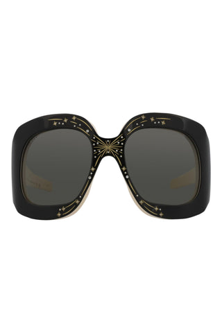 Gucci GG1093S Bilayer Black/Ivory Sunglasses