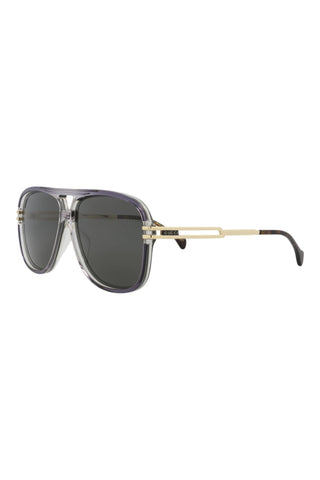 Gucci GG1105S Gradient Transparent Dark Grey/Light Grey Sunglasses