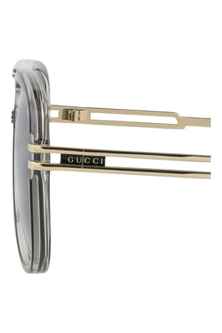 Gucci GG1105S Gradient Transparent Dark Grey/Light Grey Sunglasses
