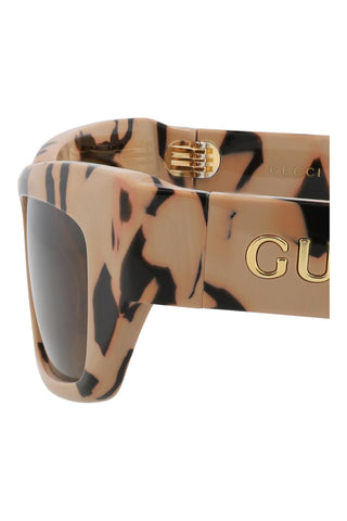 Gucci GG1296S Noutgat/Black Big Spotted Havana Sunglasses