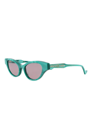 Gucci GG1298S Green Natural Mother of Pearl Sunglasses