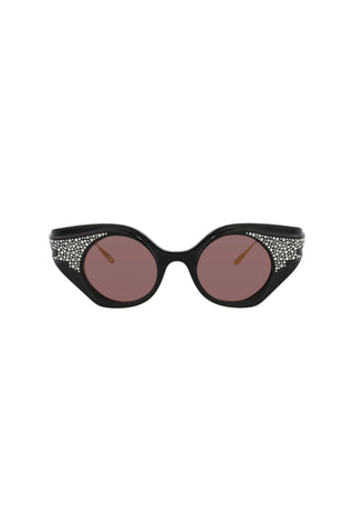 Gucci GG1327S Black + Crystal Strass Sunglasses