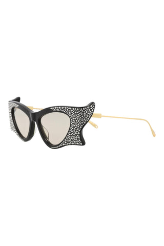 Gucci GG1328S Black + Crystal Strass Sunglasses