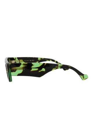 Gucci GG1331S Big Spotted Black + Green Havana Sunglasses