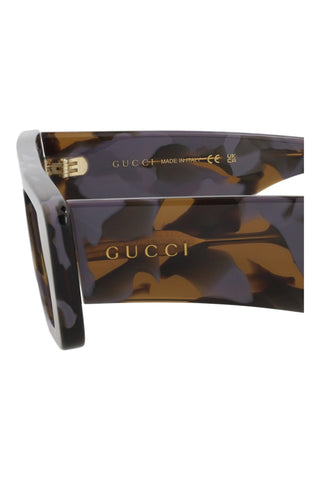 Gucci GG1331S Big Spotted Lilac + Brown Havana Sunglasses