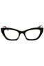 004 - Shiny solid black/Vibrant Red