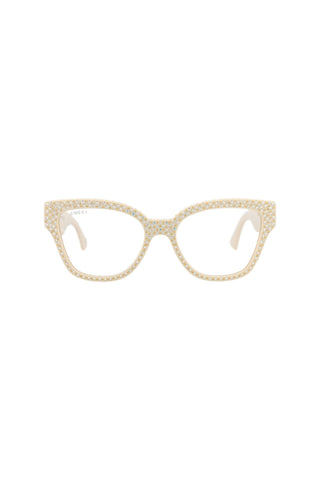 Gucci GG1424S Ivory w/strass + studs Sunglasses